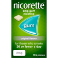 Nicorette Original Sugar Free 2mg Gum 105
