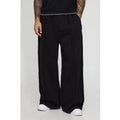 Extreme Wide Leg Exposed Seam Jogger, Negro