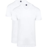 Alan Red T-Shirt Vermont Col-V (Lot de 2) Blanc taille L