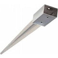 Paalhouder RVS voor tuinschermen 91/750mm