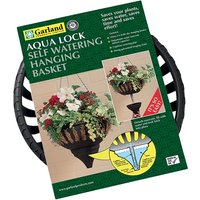 Garland Small Aqua Lock Hanging Basket Black