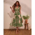 Palm Paradise Printed Midi Dress