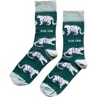 Save the Snow Leopards Bamboo Socks | UK Adult 4-7