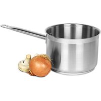 Genware Stainless Steel Deep Saucepan 4.4ltr