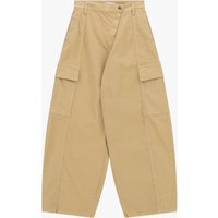 Pantaloni palazzo tasche cargo vita alta