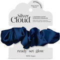 Silver Cloud Satin+ Oversized Soft Satin Hair Scrunchie Santorini Navy