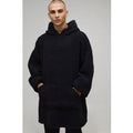Sudadera Oversize Extrema Con Capucha, Negro