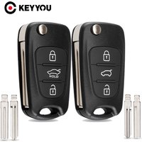 KEYYOU New Remote Key Shell per Hyundai I20 I30 IX35 I35 Accent Kia Picanto Sportage K5 3 pulsanti Flip pieghevole portachiavi a distanza
