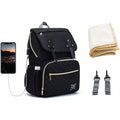 Versatile Laptop &amp; Diaper Backpack with Integrated USB Charging
