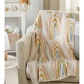 Rainbow Pink Baby Blanket - FedEx