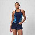 Ensemble tankini Femme Hyperboom Splice bleu marine/vert
