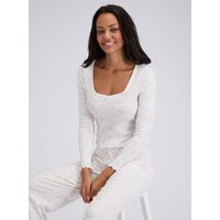 Boux Avenue Croissant pointelle pyjama set - Ivory Mix - 12