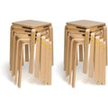 Erzi Hocker aus Formholz, 10er Paket
