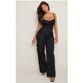 Shape Black Stretch Woven Lace Cup Bodysuit