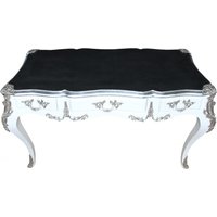 Casa Padrino Luxus Barock Schreibtisch WeiÃ / Silber SekretÃ¤r Luxus MÃ¶bel