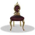 Casa Padrino Barock Salonstuhl Gold Bordeaux Rot 55 x 45 x H. 100 cm - Limited Edition