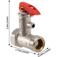 A73M-1 / 2 PT Socket Electric Water Boiler Safety Valve