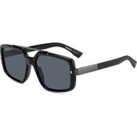 Dsquared2 Herren Dsquared2 D2 0120/S 807/IR Sonnenbrillen Acetat Schwarz Grau Quadratisch