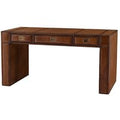Casa Padrino Luxus Leder Schreibtisch / SekretÃ¤r Braun B150 x T72 x H78 cm