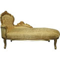 Casa Padrino Barock Chaiselongue Gold Muster / Gold - Barock MÃ¶bel