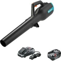 Gardena POWERJET P4A 18v Cordless Garden Leaf Blower 1 x 4ah Li-ion Battery Charger