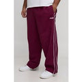 Plus Stripe Embroidered Parachute Trousers, Rojo