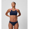 Ensemble bikini Femme Boom Leaderback uni bleu marine/rose