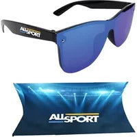 150 Custom Reflective Rimless Sunglasses - UV Protection & ...