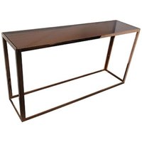 Casa Padrino Luxus Konsolentisch RosÃ©gold / Schwarz 150 x 40 x H. 78 cm - WohnzimmermÃ¶bel