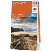 Ordnance Survey OS Map of Gower: Explorer 164 - Weatherproof