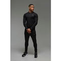 Chándal Man Active Pitillo Con Cuello De Caja Y Cremallera 1/4, Negro