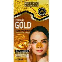 Beauty Formulas Gold Nose Strips - 6 pcs