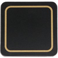 Carrick Melamine Coaster Black 10cm (Set of 6)