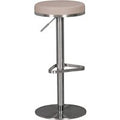FineBuy Barhocker Edelstahl höhenverstellbare Sitzhöhe 57 - 82 cm, Barstuhl Modern 360° Drehbar, Tresenhocker mit Standfuß, Design Bistrohocker Hoch, Tresenstuhl-Sitz Gepolstert