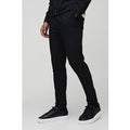 Elastische leichte Skinny Stretch Hose - Schwarz - L, Schwarz