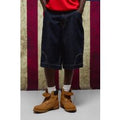 Longline Deconstructed Denim Jorts, Azul