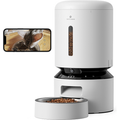 Petlibro Granary Automatic Smart Pet Feeder With Camera, White / Single Bowl, automatic cat feeder with camera