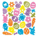 Easter Glitter Foam Stickers (Pack of 100) Easter Craft Supplies