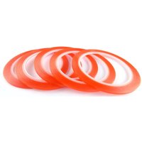 3mm x 10 Metre - 5 Rolls of Sticky Red Double Sided Tape