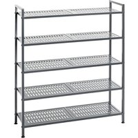 Atmore Metal Shoe Rack With 5 Shelves In Anthracite