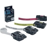 Nastro TZ Brother - 24 mm - nero/trasparente