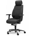 Bureaustoel Giroflex 60 9829 Zwart | Met hoofdsteun | Voor langdurig gebruik | Comfort bekleding