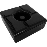Windproof Square Melamine Ashtray Black (Case of 12)