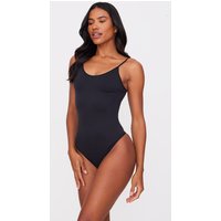 Black Shapewear Thong Bodysuit