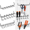 3pcs slat wall pegboard tool storage rack, hammer, brush, screwdriver and Pegboard Accessories storage kits