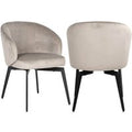 Mink Velvet Dining Chair