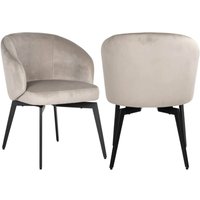 Mink Velvet Dining Chair