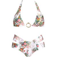 ACQUADICOCCO maillot de bain 2 pièces triangle coques Garden Flowers