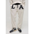 Pantalón Deportivo Holgado Con Raya Diplomática Y Apliques De La, Cream