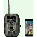 Caméra de Chasse WiFi Bluetooth, 64MP HD 1296P et Vision Nocturne,0.1S Temps de Déclenchement,No Glow LED Infrarouge et IP66 Étanche|A280W Vert